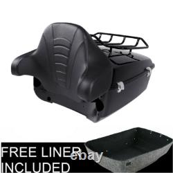 King Trunk Pad Mount Rack Fit For Harley Road King Street Electra Glide 14-26