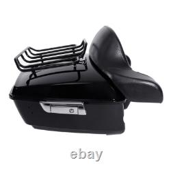 King Trunk Pad & Mount Rack Fit For Harley Touring Road King Street Glide 09-13