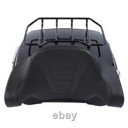 King Trunk Pad Mount Rack Fit For Harley Touring Road King Street Glide 2014-26
