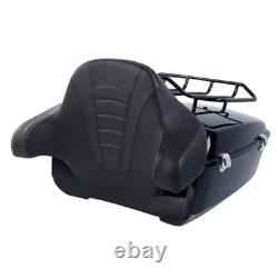 King Trunk Pad Mount Rack Fit For Harley Touring Road King Street Glide 2014-26