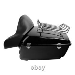 King Trunk Pad Mount Rack Fit For Harley Touring Road King Street Glide 97-08