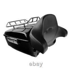 King Trunk Pad Mount Rack Fit For Harley Touring Road King Street Glide 97-08