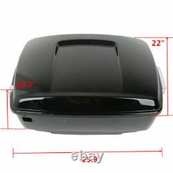 King Trunk Pad Mount Rack Fit For Harley Touring Road King Street Glide 97-08