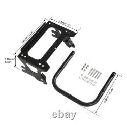King Trunk Pad Mount Rack Fit For Harley Touring Road King Street Glide 97-08