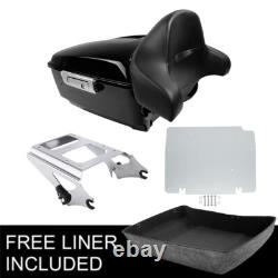 King Trunk Pad Mount Rack Plate Fit For Harley Road King Street Glide 2009-2013