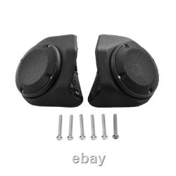 King Trunk Pad Mount Rack Speakers Fit For Harley Road King Street Glide 2014-up