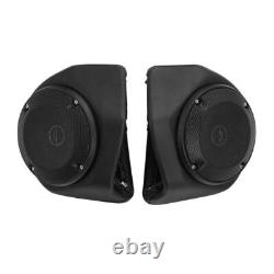 King Trunk Pad Mount Rack Speakers Fit For Harley Road King Street Glide 2014-up