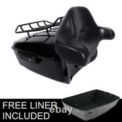 King Trunk Pad Rack Fit For Harley Touring Road King Street Glide 14-25
