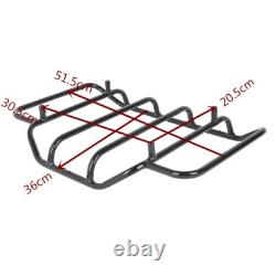 King Trunk Pad Rack & Speakers Light Fit For Harley Road King Street Glide 14-26