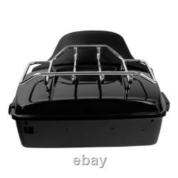 King Trunk Pad Rack with Mount Fit For Harley Touring Road King Street Glide 09-13