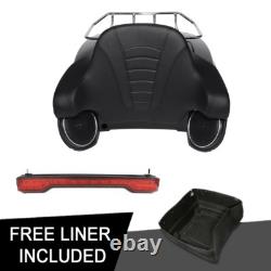 King Trunk Pad Speaker & Tail Light Fit For Harley Road King Street Glide 14-25