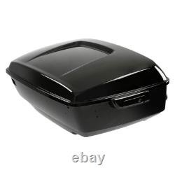 King Trunk Pad Speakers Mount Rack Fit For Harley Road King Street Glide 14-26