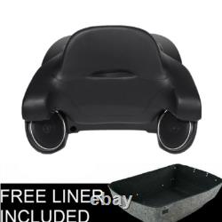 King Trunk Pad Speakers Solo Mount Fit For Harley Road King Street Glide 09-13