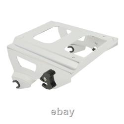 King Trunk Pad Speakers Solo Mount Fit For Harley Road King Street Glide 09-13