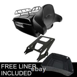 King Trunk Pad Two-UP Mount Fit For Harley Touring Road King Street Glide 14-up
