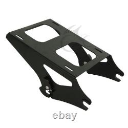 King Trunk Pad & Two Up Mount Rack Fit For Harley Road King Street Glide 14-26