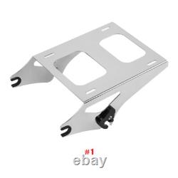 King Trunk & Two Up Mount Rack Fit For Harley Street Glide Road King 2014-2026
