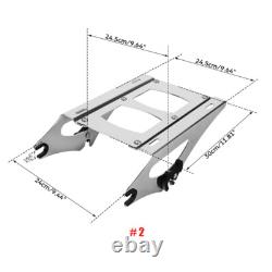 King Trunk & Two Up Mount Rack Fit For Harley Street Glide Road King 2014-2026