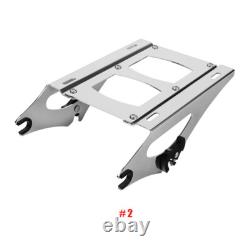 King Trunk & Two Up Mount Rack Fit For Harley Street Glide Road King 2014-2026