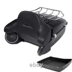 King Trunk with Backrest Speakers for Touring Road King Street Glide 2014-2025