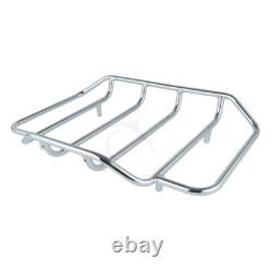 King Trunk with Luggage Rack Fit For Harley Touring Road King Street Glide 2014-26