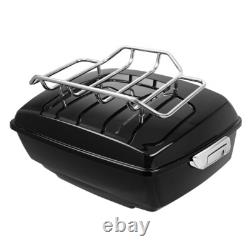 King Trunk with Mount & Luggage Rack Fit For Harley Road King Street Glide 14-25