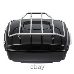 King Trunk with Mount & Luggage Rack Fit For Harley Road King Street Glide 14-25