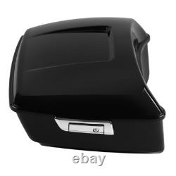King Trunk with Two-Up Rack Fit For Harley Touring Road King Street Glide 14-25