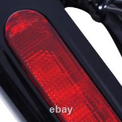 LED Rear Fender Run Brake Turn Light For 09-13 Road King Street Glide Red Lens