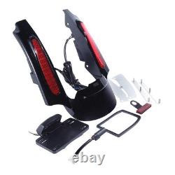 LED Rear Fender Run Brake Turn Light For 09-13 Road King Street Glide Red Lens