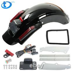 LED Rear Fender System CVO Style For Touring Road King Street Glide 2014-2022