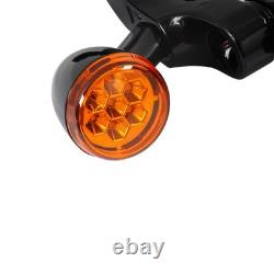 LED Spot Fog Light Bracket Turn Signal For Harley Road King Street Glide 1994-UP