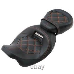 Leather Driver Passenger Seat For Harley Street Glide 09-20 Road King 09-20 18
