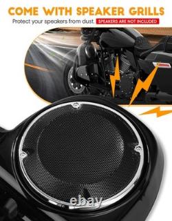 Leg Fairing 6.5 Speakers Grills for Touring 1983-2013 Road King Street Glide
