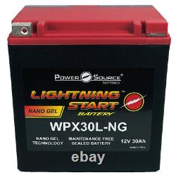 Lightning Start 650 Cca Battery Harley Electra Glide Road King Street Trike Tri