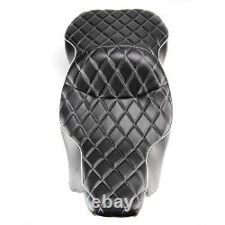 Low-Pro Rider Seat For Harley Touring Street Glide 2006-2007 Road King 1997-2007