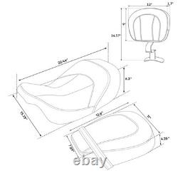 Low Profile 2 Up Pillion for Harley Touring 2009-2023 Road King Street Glide
