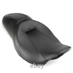 Low Profile Driver Passenger 2-Up Seat For Harley Road King Street Glide 2008+