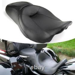 Low Profile Driver Passenger 2-Up Seat For Harley Road King Street Glide 2008-UP