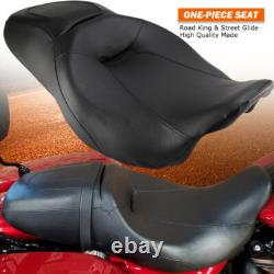 Low Profile Driver Passenger Seat Fits For Harley Road King Street Glide 2008-UP