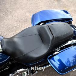 Low Profile Driver Passenger Seat Fits For Harley Road King Street Glide 2008-UP