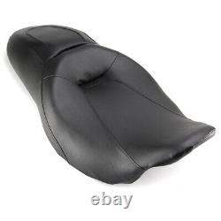 Low Profile Driver Passenger Seat Fits For Harley Road King Street Glide 2008-UP
