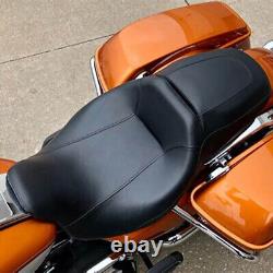 Low-Profile Driver Passenger Seat For Harley Touring Road King Street Glide 08+
