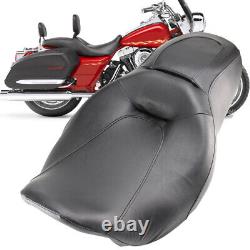 Low-Profile Driver Passenger Seat For Harley Touring Road King Street Glide 08+