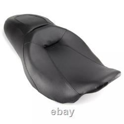 Low Profile Driver Passenger Seat Smooth For Harley Road King Street Glide 08-UP