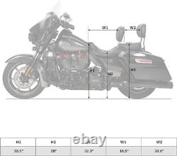 Low-Profile Driver Passenger Two up Seat Fit for Harley CVO Road King Street Gli