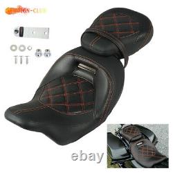 Low-Profile Pillion Passenger Driver Seat For Touring Road King Street Glide