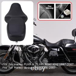 Low Profile Rider Passenger Seat For Harley 97-07 Road King & 06-07 Street Glide