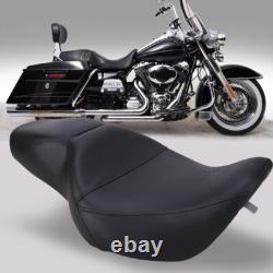 Low-Profile Seat 2-Up For Harley Road King FLHR 1997-2007 & Street Glide 2006 07