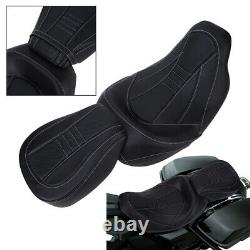 Low-Profile Seat Set Fit For Harley Touring Road King CVO Street Glide 2009-2021